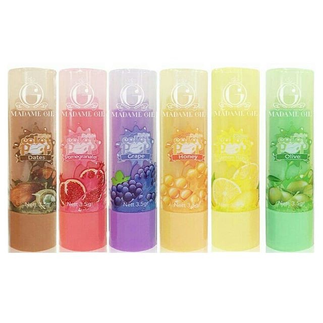 ★ BB ★ MADAME GIE Color Pop Lip Balm Fruity New Edition