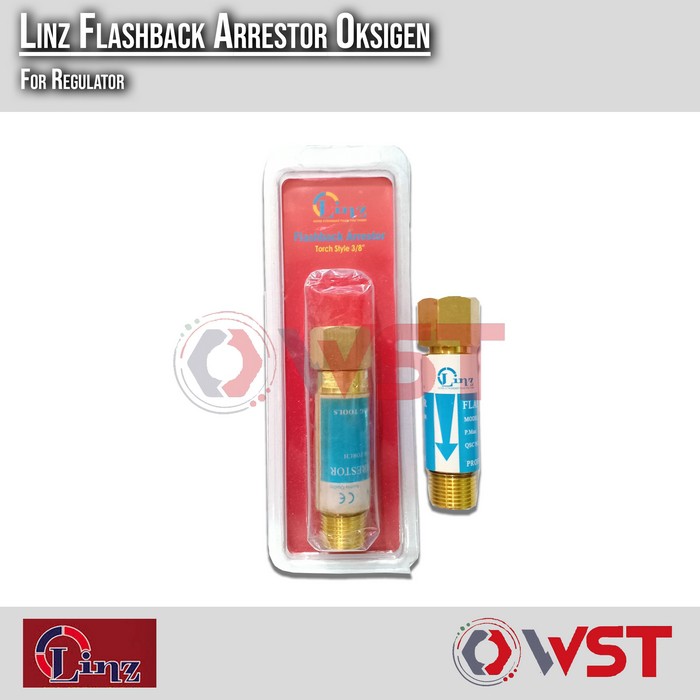 FLASHBACK ARRESTOR OXYGEN OKSIGEN UNTUK REGULATOR LINZ