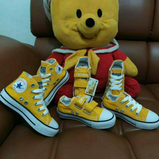 SUNFLOWER KUNING SEPATU CONVERSE SEPATU ANAK LAKI DAN SEPATU ANAK PEREMPUAN SEPATU BABY SEPATU SEKOLAH ANAK