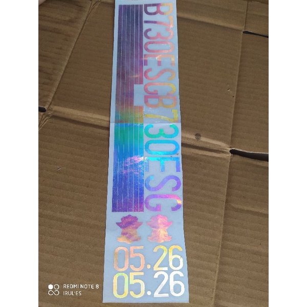 sticker plat nomor motor dan mobil tema hologram custom, sticker hologram, sticker plat nomor