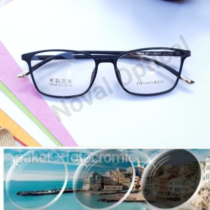 Paket hemat kacamata 5008 lensa anti radiasi/kacamata minus