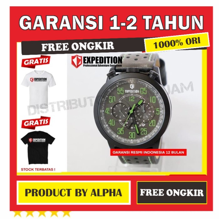 JAM TANGAN ORIGINAL EXPEDITION E6625M - 2 GARANSI RESMI ORI PRIA COWOK COWO LAKI LAKI2