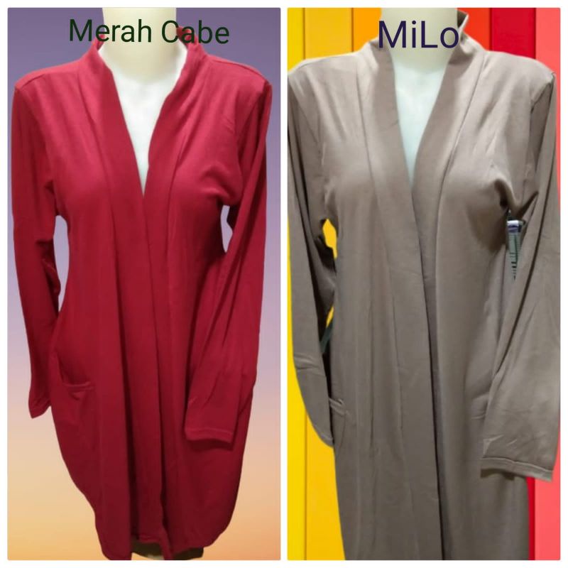 PROMO MURAH Cardigan Spandex Kantong 2 Outer