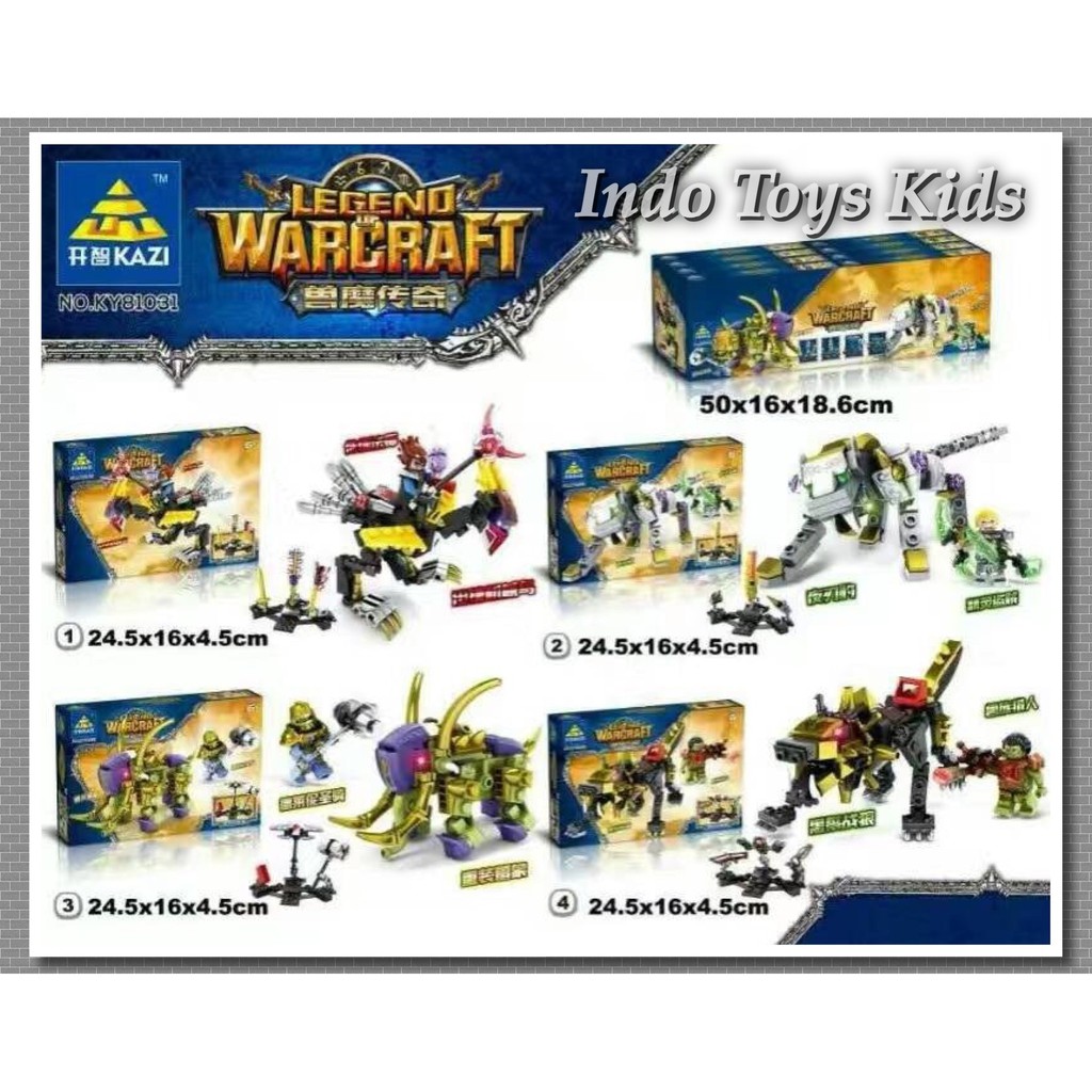 Lego Kazi KY81031 1 4 Set Legend of Warcraft mainan anak murah mainan anak edukasi