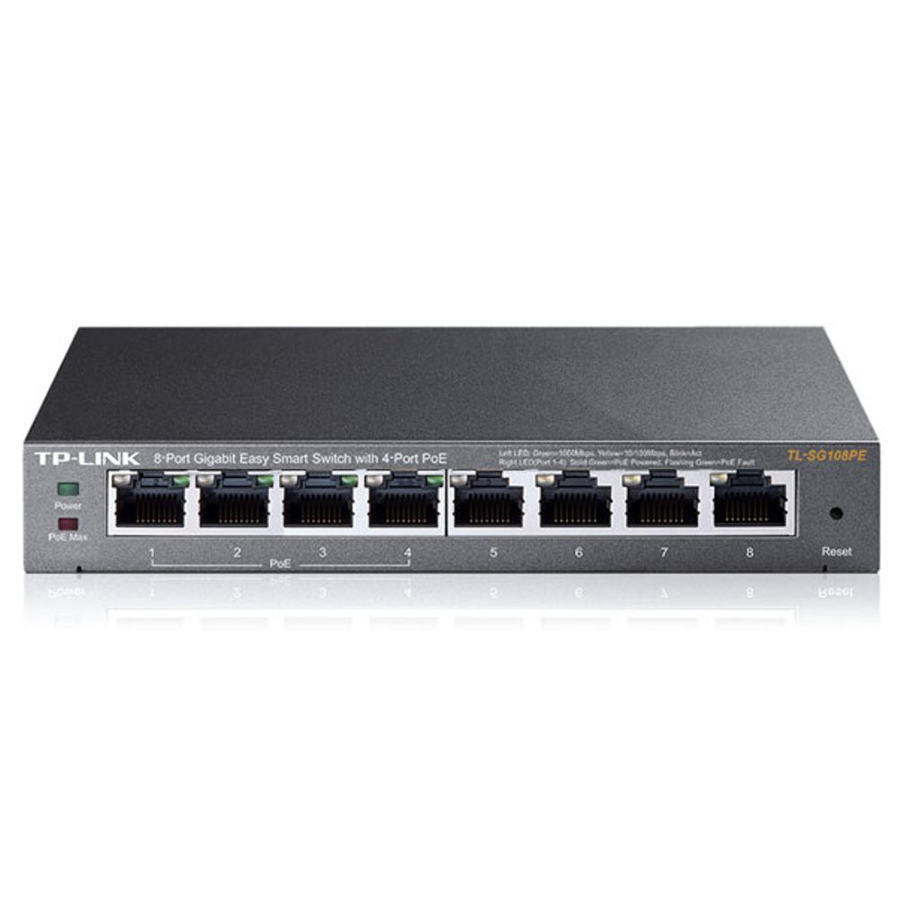 Jual TP-LINK TL-SG108PE 8-Port Gigabit Easy Smart Switch With 4-Port ...