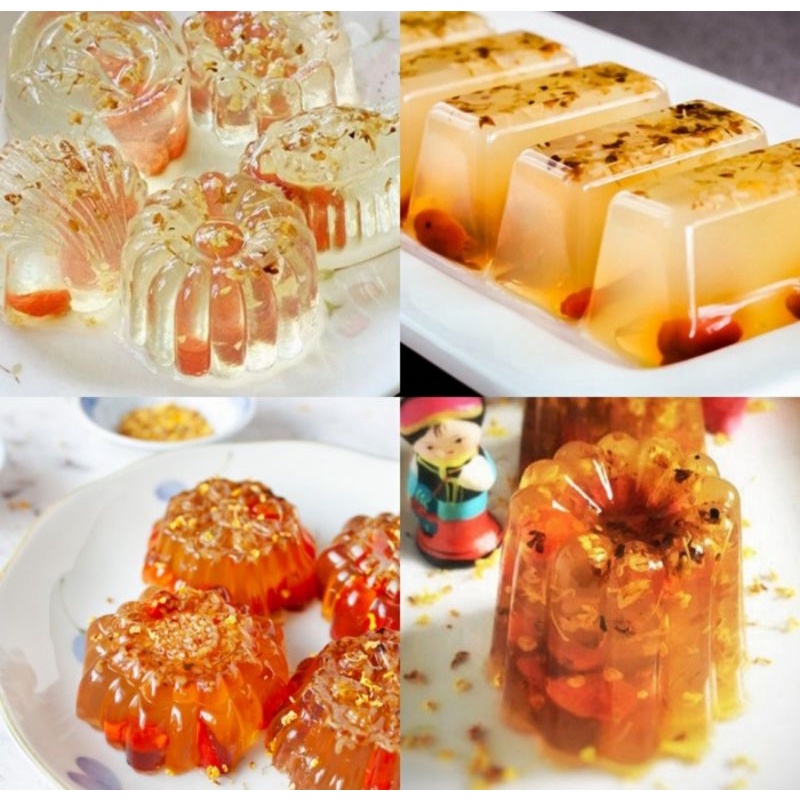 Hiasan puding pudding edible dried flower cake pudding bunga dekorasi dapat dimakan