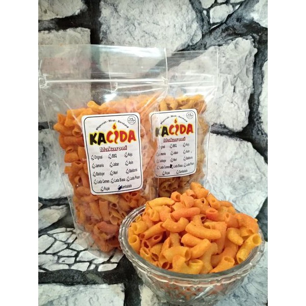 

makaroni kacida snack enak gurih/ cemilan / makanan ringan