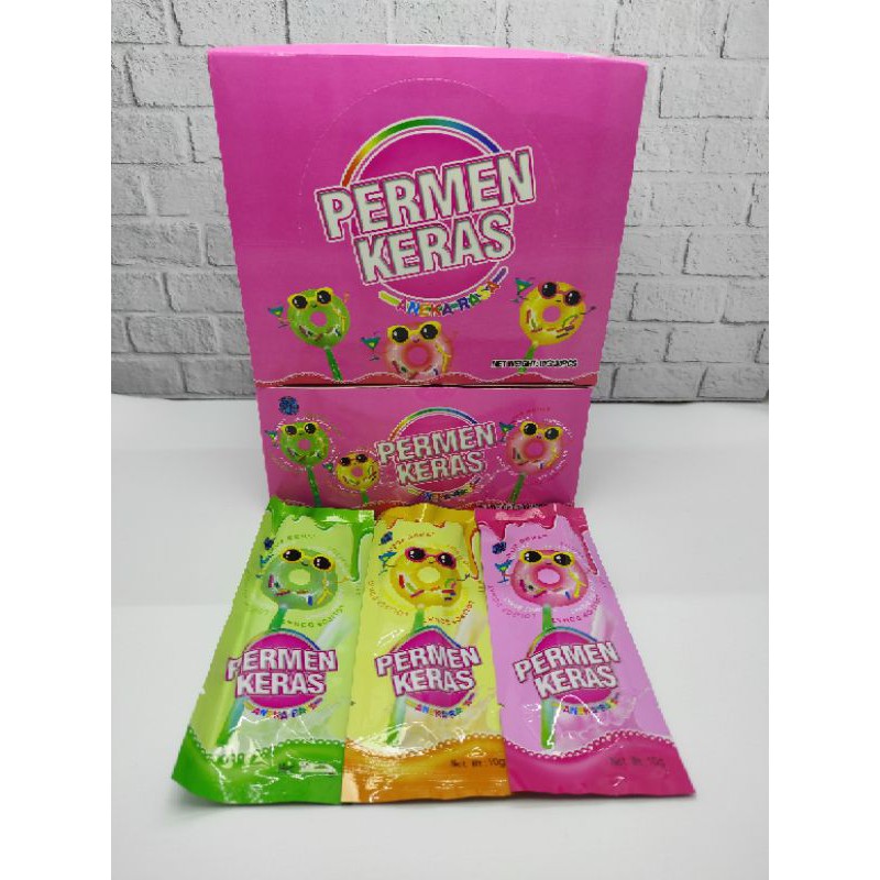 

Permen Keras Aneka Rasa bentuk Donat Lollipop Toiri_store