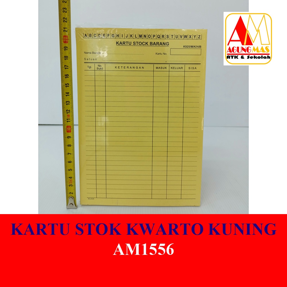 

KARTU STOK KWARTO KUNING