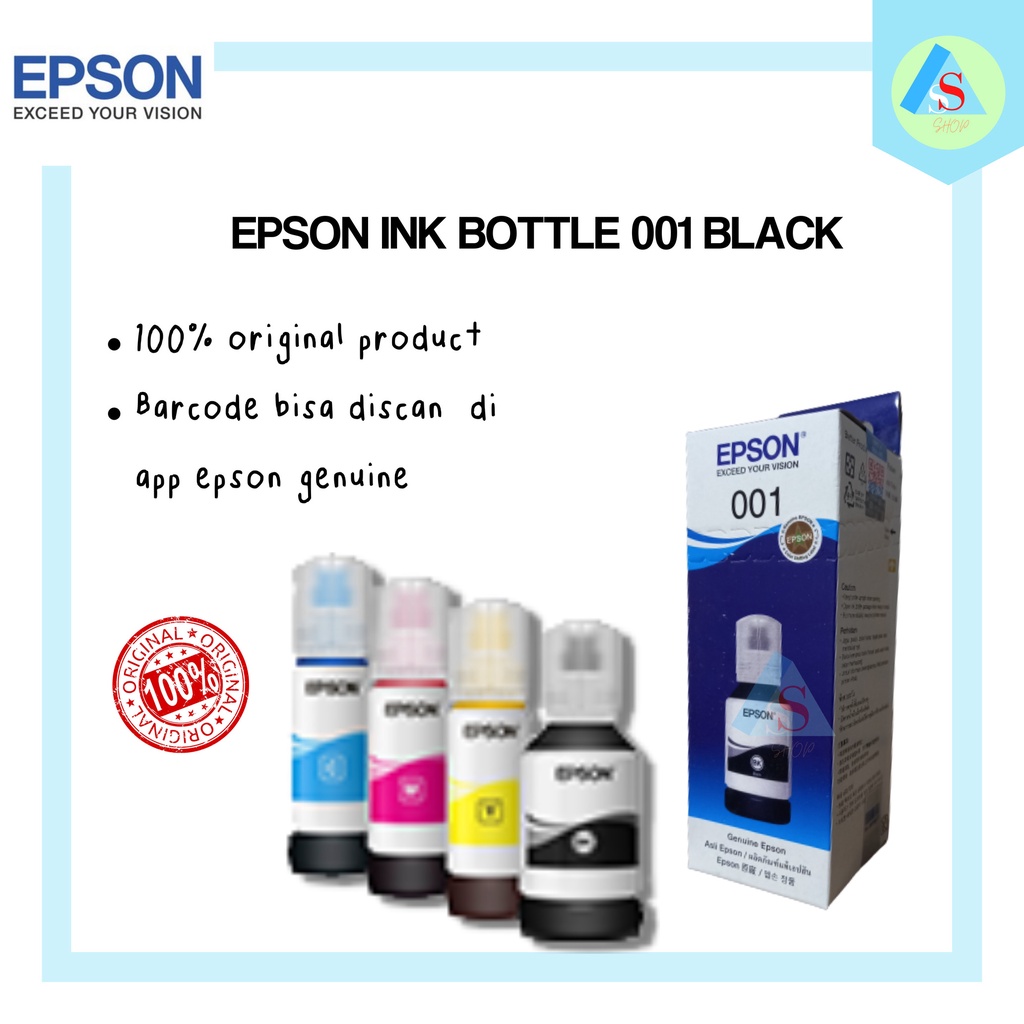 Tinta Epson 001 Black Original