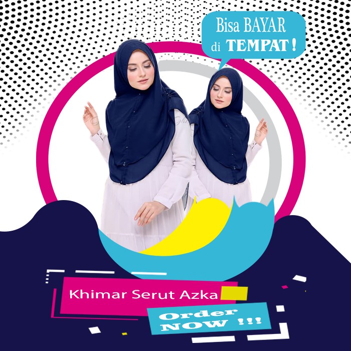 Hijab Khimar Jilbab Serut Azka Hijab Oval Softpad Antem Aksesori Mutiara Ceruti Ultimate Milikilah