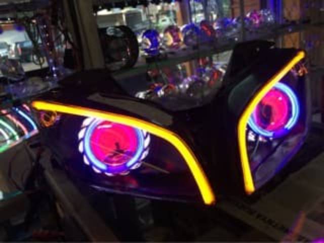 Headlamp Yamaha R15 + Projector + DRL Fleksibel 1 Mode