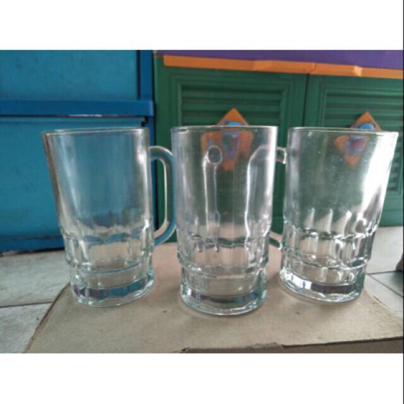 gelas mug beer / gelas bir / warteg / warung beling 6pcs