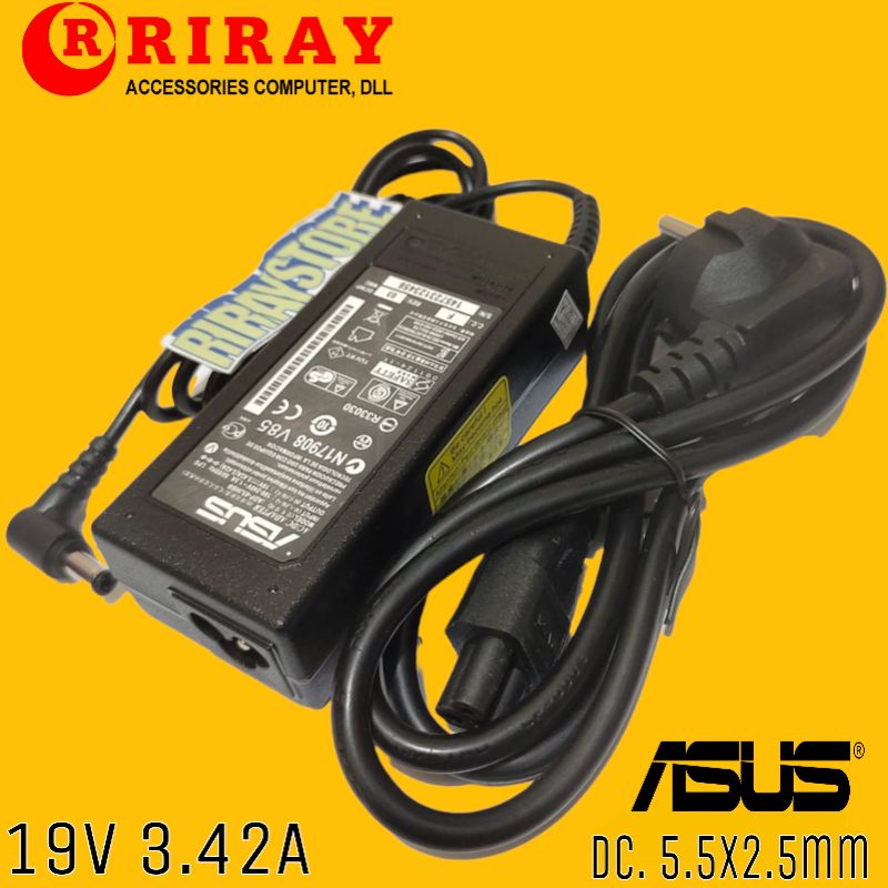 Charger Laptop Asus A43 A43E A43U A43S A53 K43 N46 K53 A32 X44H Original asus 19V 3.42A