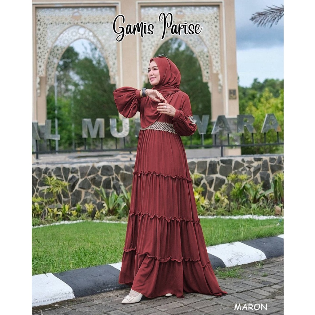 REKOMENDASI GAMIS PESTA PARISE DRESS UNTUK LAMARAN