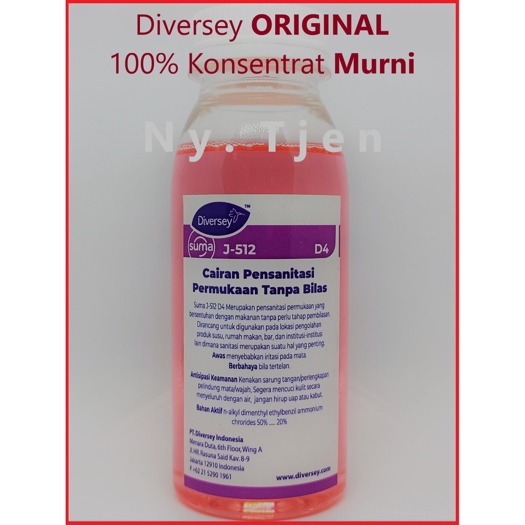 Desinfektan ANTI VIRUS BAKTERI ANTISEPTIK DIVERSEY 250ml Cairan Konsentrat