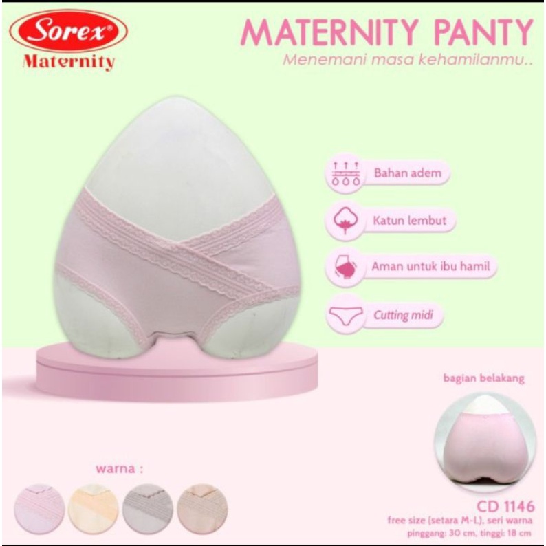 Celana dalam ibu hamil Sorex 1146 maternity panty