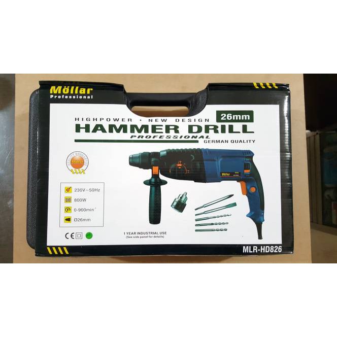 RKY MESIN BOR / HAMMER DRILL HD 826 MOLLAR RKY