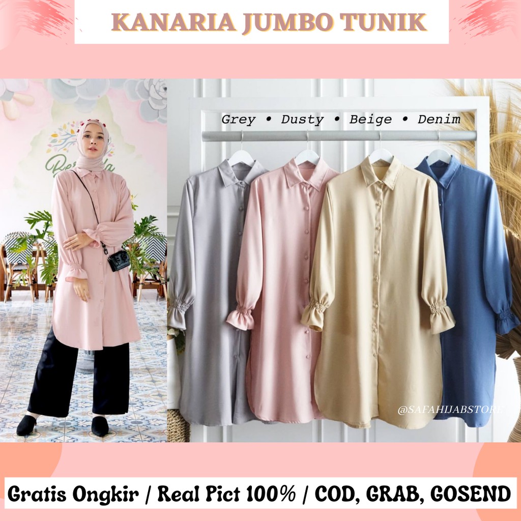 KANARIA JUMBO TUNIK / ATASAN KERJA / TUNIC