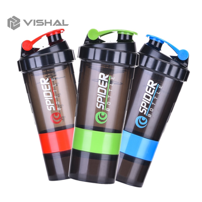 VISHAL Botol Minum Spider 500ml Botol Minum Shaker Botol Minum Shaker SPIDER