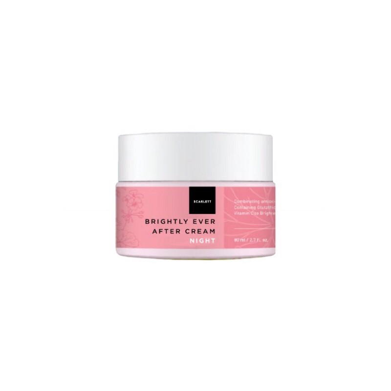 Brightly Ever After Night Cream - Scarlett Whitening Cream scarlet whitening original