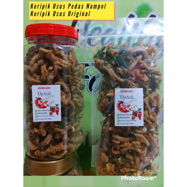 

keripik usus pedas nampol||Cemilanku Ojolali Keripik usus crispy