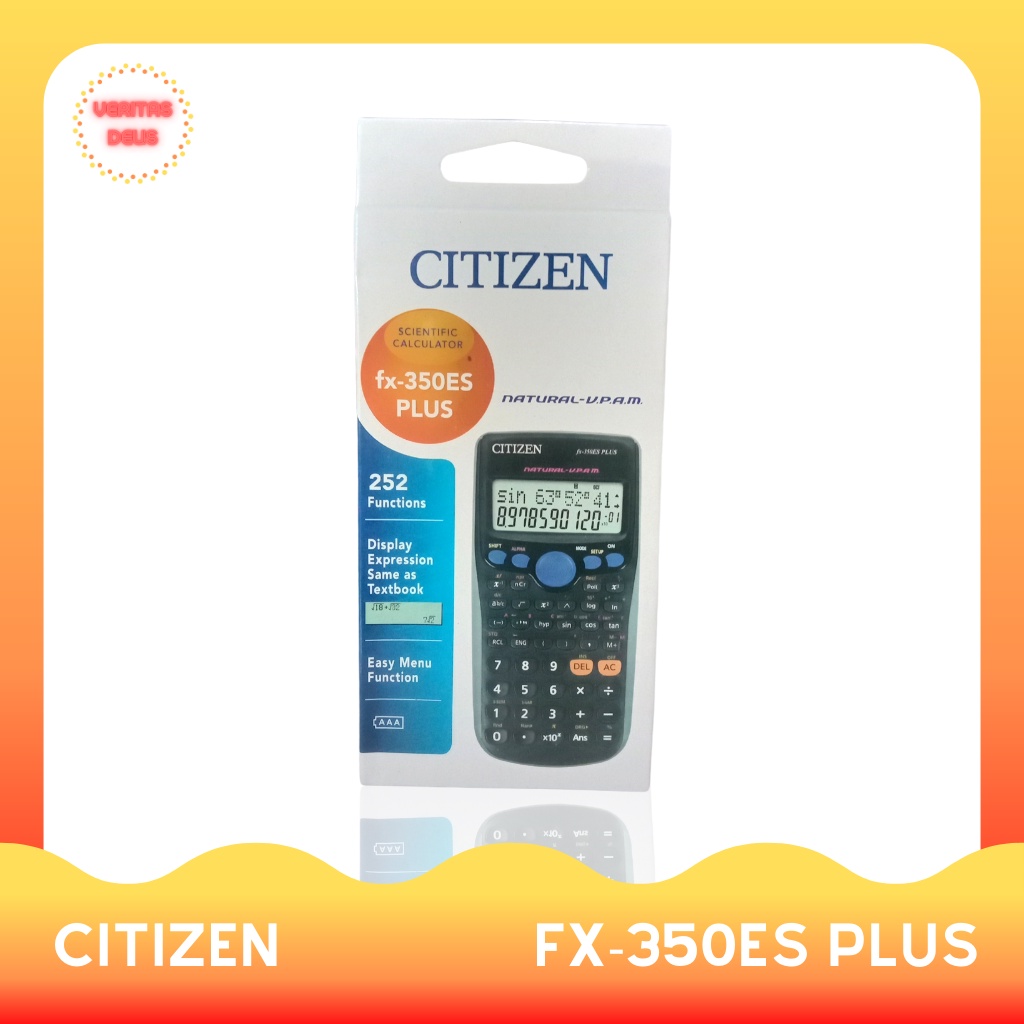 

Kalkulator Scientific Citizen fx-350ES PLUS (Gratis 1 buah baterai cadangan)