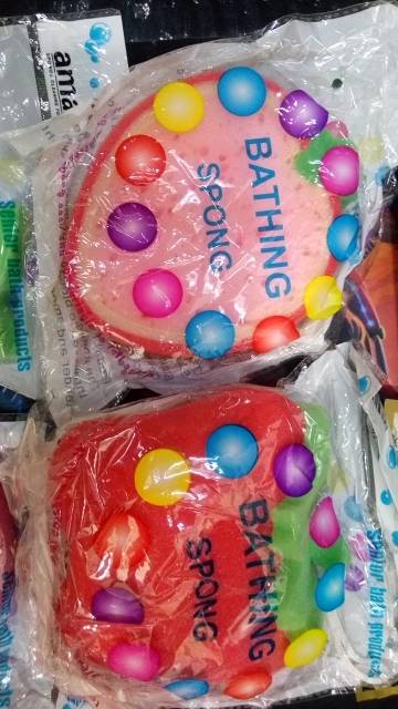 OBRAL MURAH Spon Bathing Anak Bentuk Buah Random