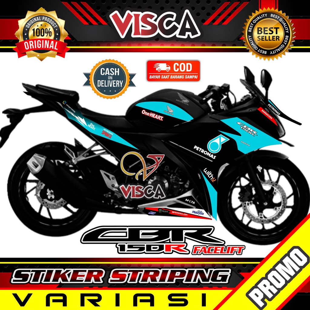 Striping Cbr 150r Facelift  - Sticker Striping Variasi Lis Cbr 150r Facelift - Striping Hologram Cbr