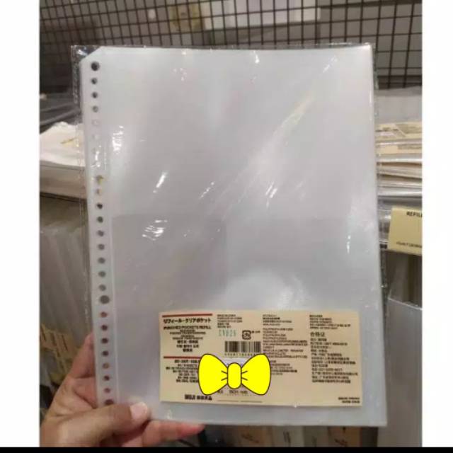 MUJI Map Plastik untuk Binder