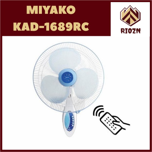 Kipas Angin Miyako Dinding 1689 RC Remot
