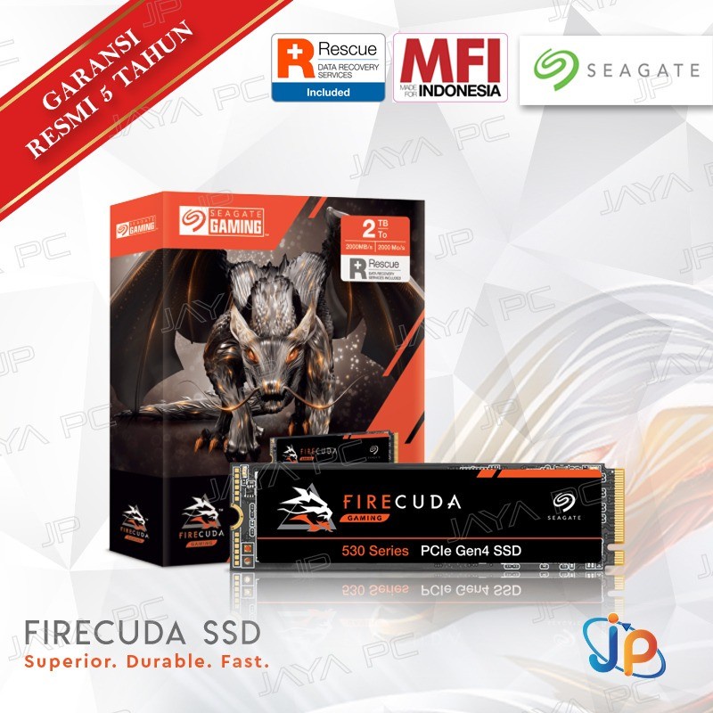 Seagate Firecuda SSD 530 M.2 Pcie Nvme 2280 4TB - SSD M2 4 TB