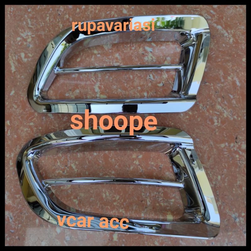 cover ring foglamp bumper depan toyota innova inova 2004 sampai 2008 2007 2006 2005 crome chrome