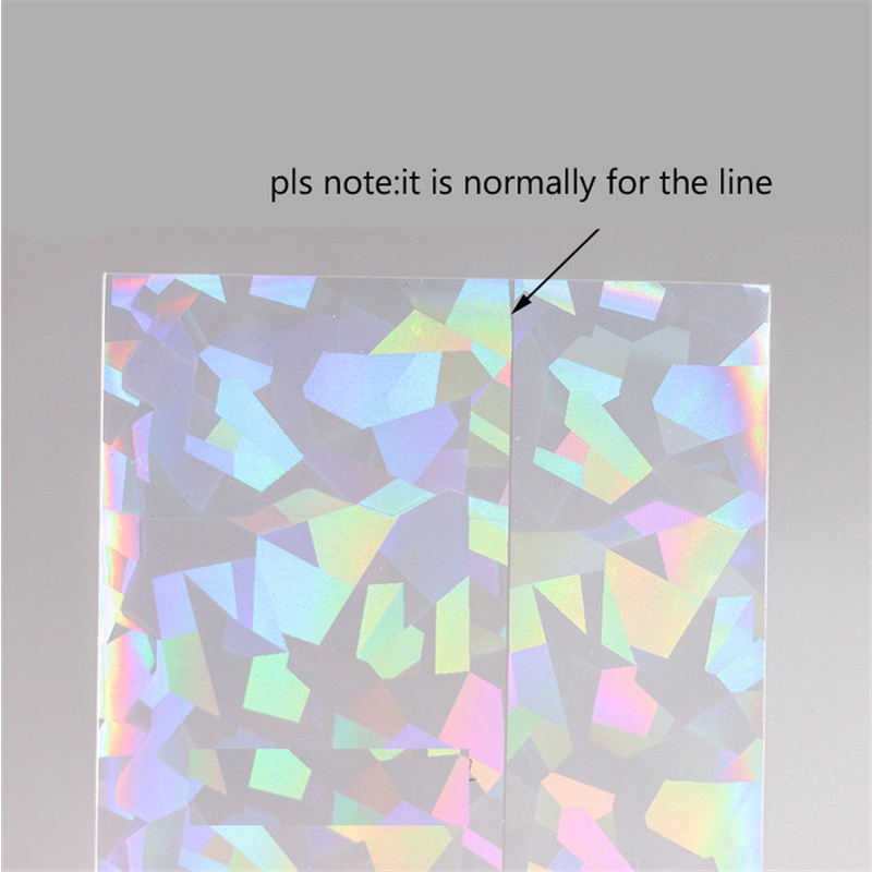 50pcs Laser Heart Card Sleeves Toploader Protector Unseal Inner Sleeves Photocard Holographic Film Sleeve