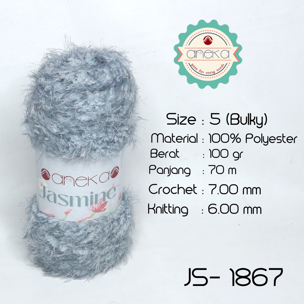 Benang Rajut Bulu Halus Jasmine Yarn / Cashmere Plush - 1867