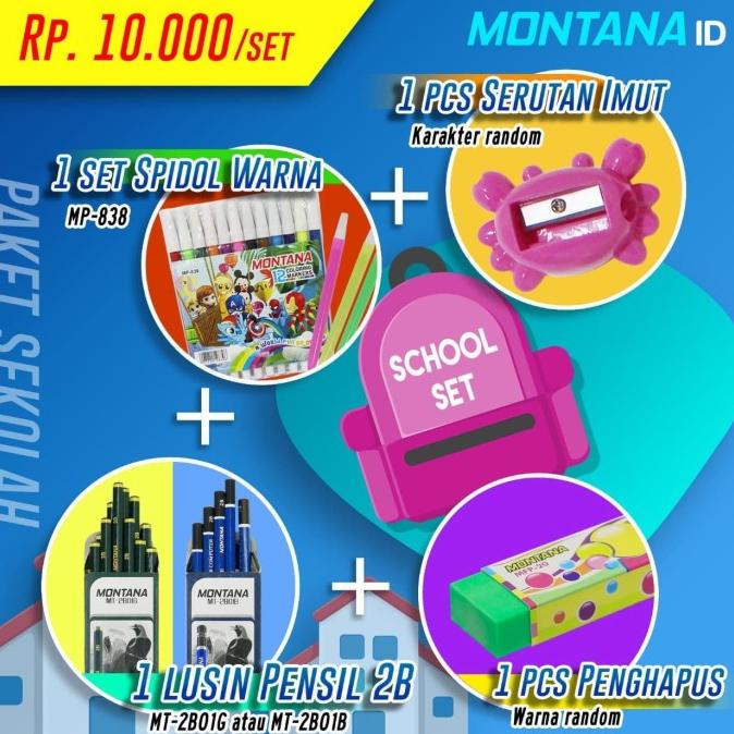 

SPECIAL BUNDLING BACK TO SCHOOL - Pensil, Penghapus, Serutan, Spidol F