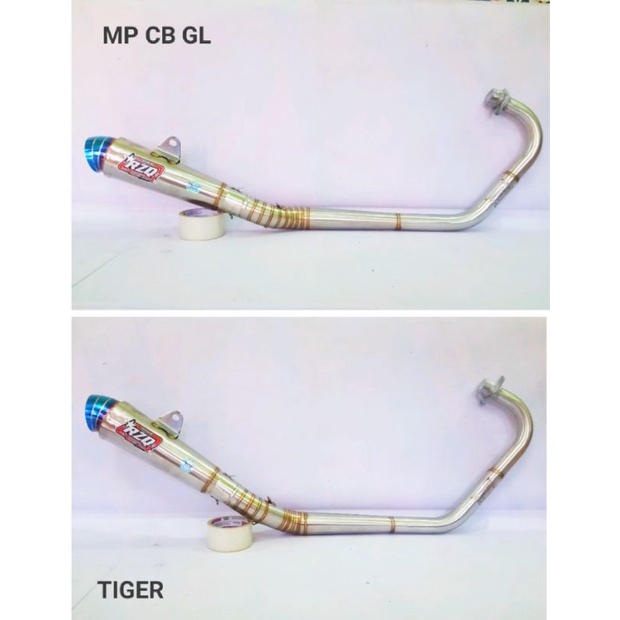 Knalpot RZQ Original kompetisi Jiksaw Blue PNP MP CB GL TIGER