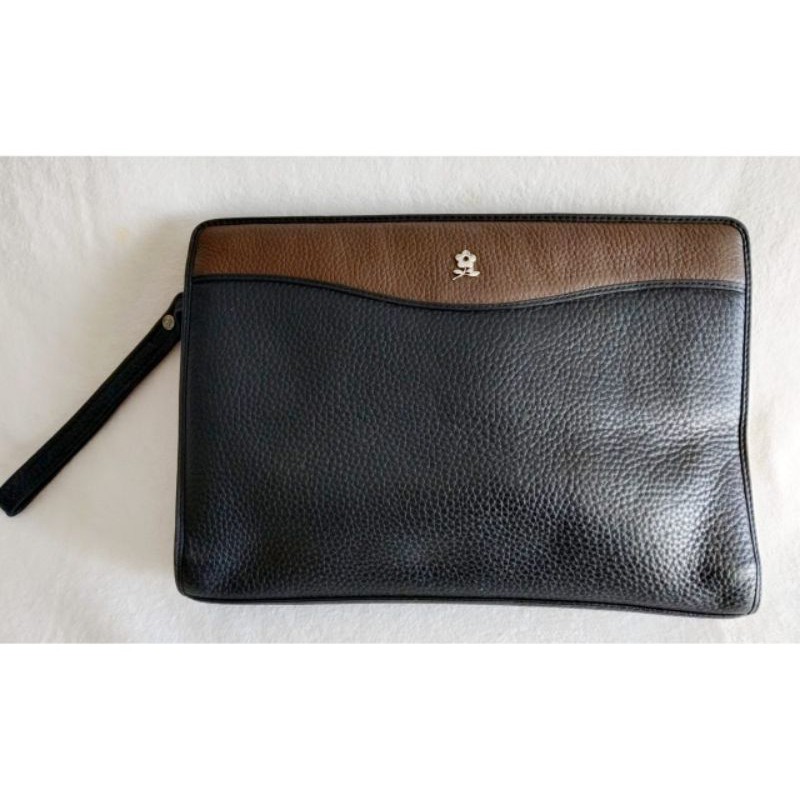 Montagut Paris Cuir Leather Clutch