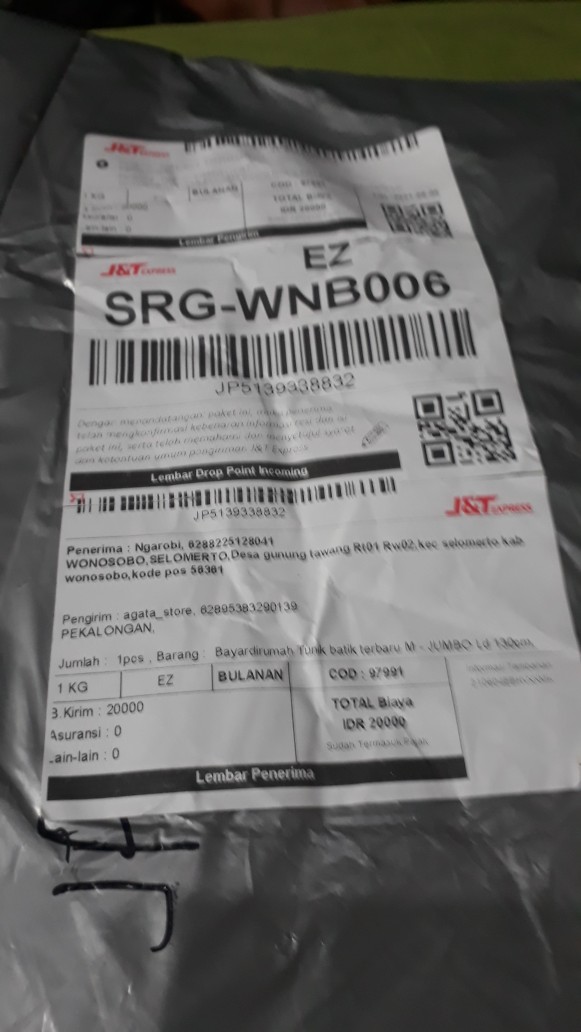 #bayardirumah Tunik Batik Terbaru M - Jumbo Ld 130cm