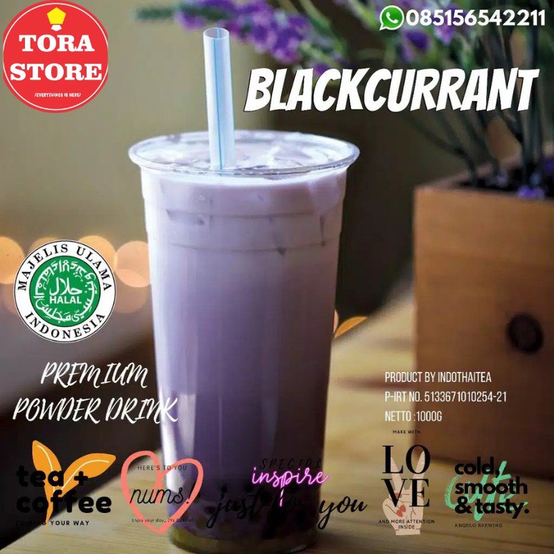 

Bubuk Minuman BLACKCURRANT Bubble Drink dan Thai Tea Powder 1000g 1kg