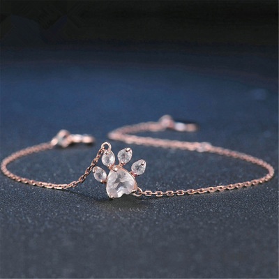 Gelang Tangan Rantai Rose Gold 18k Untuk Wanita | Gelang Tangan Berlian Warna Pink Untuk Wanita | Aksesoris Wanita | Sendok Garpu Bahan Stainless Steel | Bahan Titanium Steel