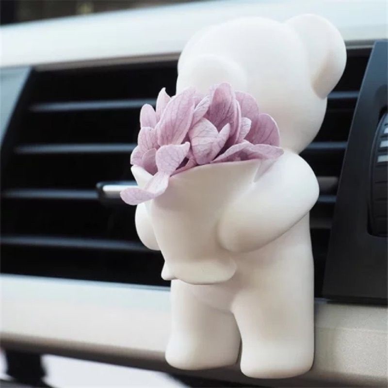Pewangi Mobil Beruang / Scented Ceramic Pendant / Diffuser