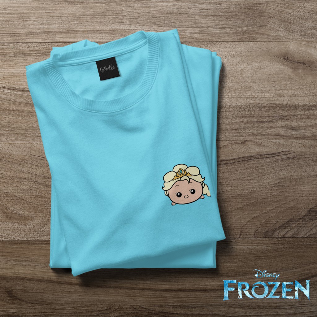 [KAOS ANAK] disney frozen elsa olaf sven anna full color motif