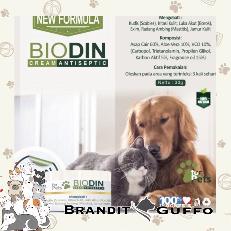 biodin cream scabies kucing dog anjing cat obat jamur scabies luka