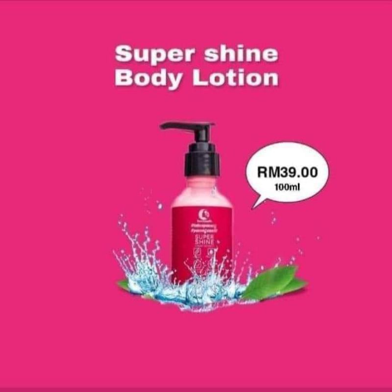 super shine body lotion/lotion pocong beatyspells 100ml