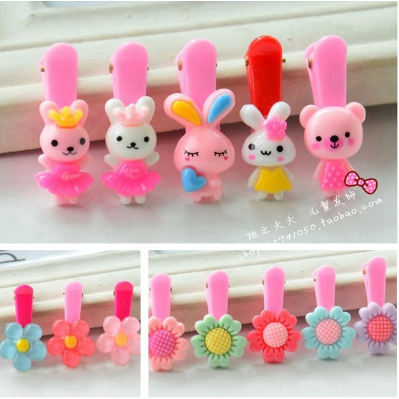 [3Pcs] Jepit Rambut Set Animasi/Buah/Kartun/Animal