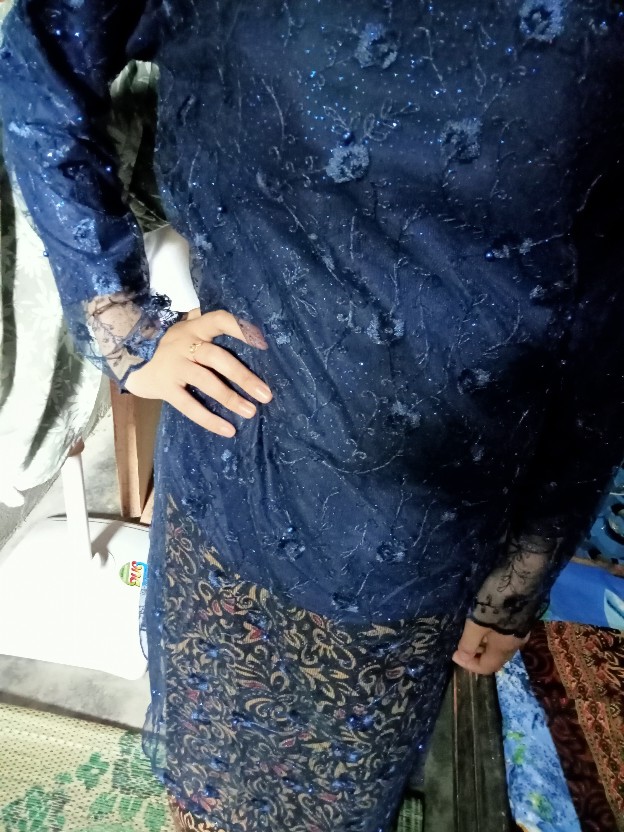 (ori _5 Varian Warna) Wou Batik Couple  amalia Brokat -modern Batik Sarimbit Brokat Kebaya - Ljf