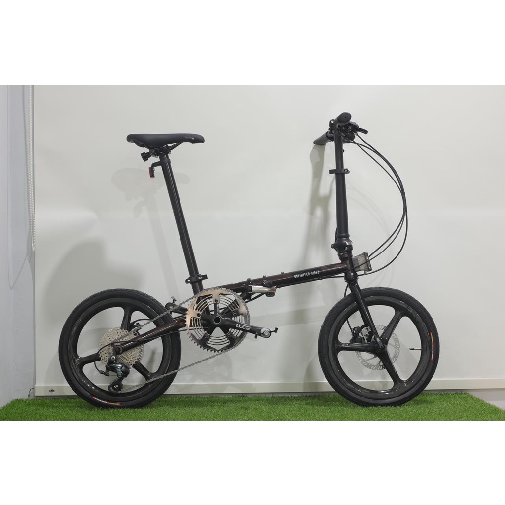 Ekspedisi Sepeda Lipat Element Troy X 10 Speed 16 Inch Velg Carbon Koper Garansi SNI-1