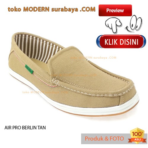 PROMO AGUSTUS No 38 Air Pro Berlin Tan Sepatu Pria casual slip on