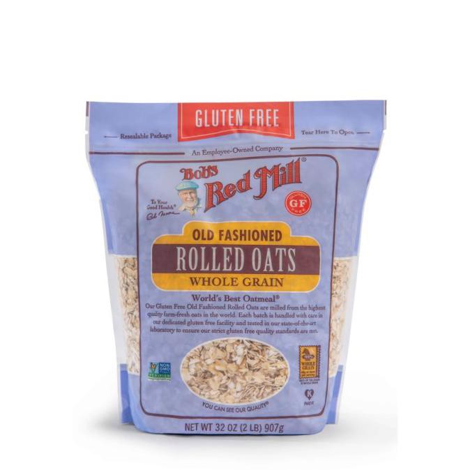 

Discount Bob's Red Mill Gluten Free Old Fashioned Rolled Oats Whole Grain 907gr